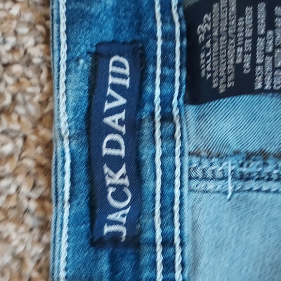 NWT Jack David Plus Size Blue Medium Wash Jeans with Decorated Pockets Size 22 - Picture 8 of 11